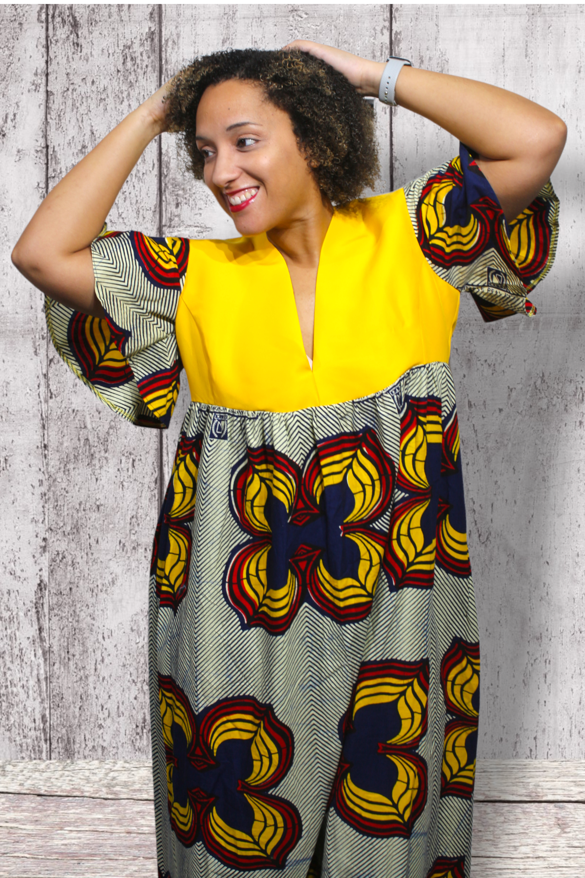 African maxi dress