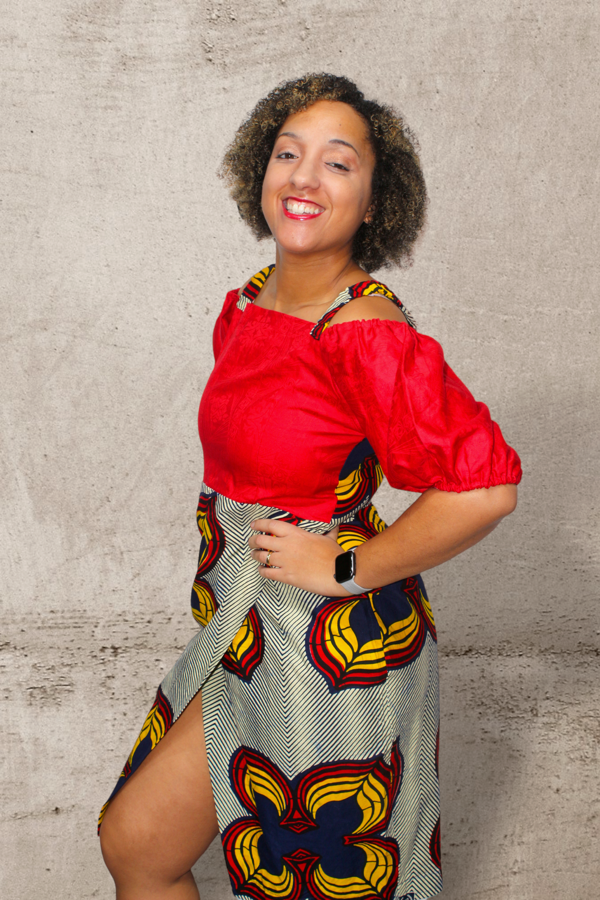 African print dress