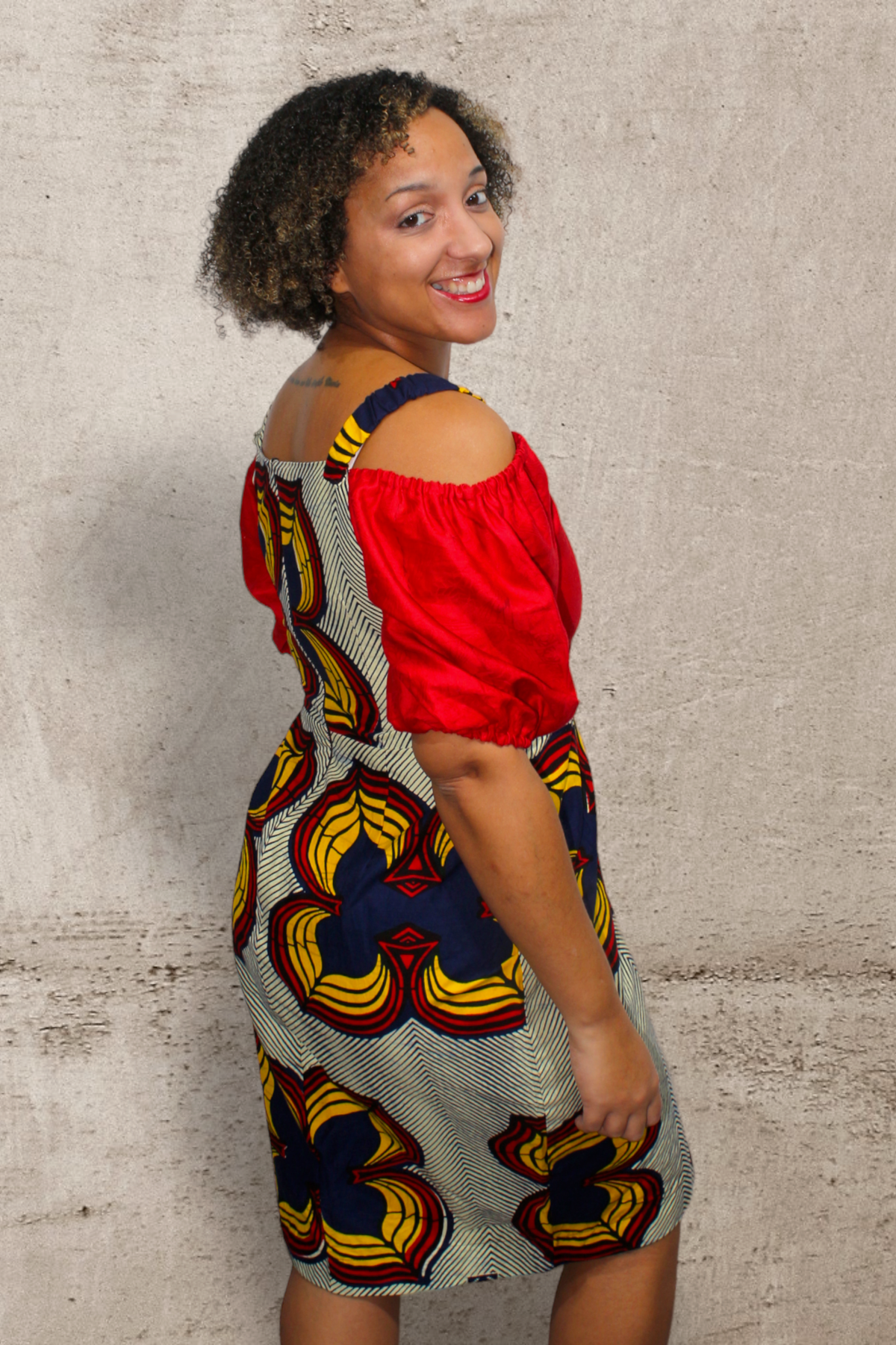 African print dress