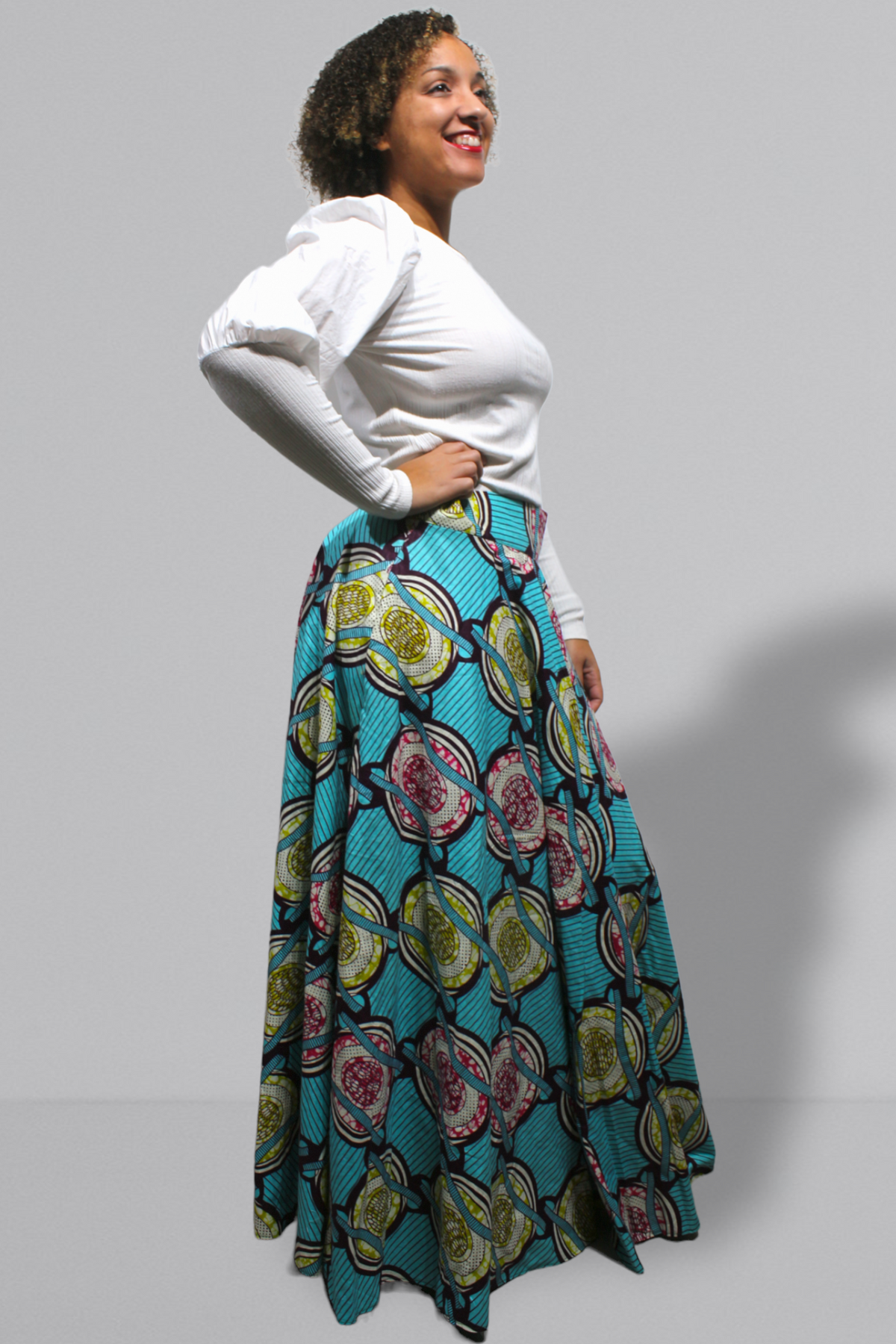 Blue Maxi long Skirt